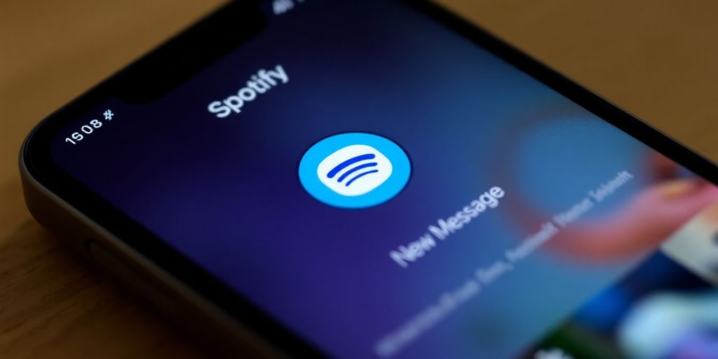 Spotify-App mit Chat-Symbol