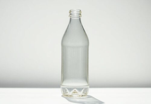 Leichtere Glasflasche für Saft